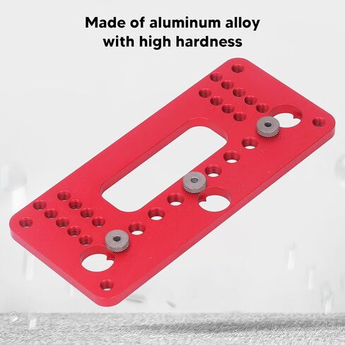 DIY Woodworking Punch Hole Locator Set for Cabinet Door Handle Installation - Aluminum Alloy Hole Pitch Jig - Precision Drilling Aid for Wardrobe Cabinet in Saudi Arabia