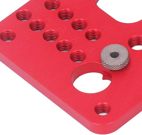 DIY Woodworking Punch Hole Locator Set for Cabinet Door Handle Installation - Aluminum Alloy Hole Pitch Jig - Precision Drilling Aid for Wardrobe Cabinet in Saudi Arabia