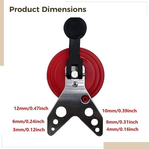 Multiple Adapters, Power Drill Use, Ceramic, Stone, Tile Hole Locator Glass, Adjustable Handle, Suction Red Design, Various Plug Attachments, Drilling Natural Stone and Tiles Ideal in Saudi Arabia