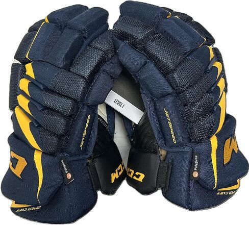C C M ​​HG FT4 Junior Hockey Gloves-Navy/Gold-Size 10 in Saudi Arabia