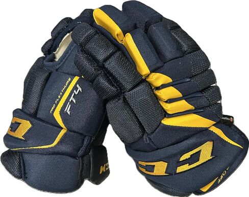 C C M ​​HG FT4 Hockey Gloves-Navy/Gold-Size 14 in Saudi Arabia
