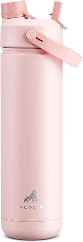 26 oz Insulated Water Bottle with 2-in-1 Straw and Spout Lid, Keep Cold 24H, Leak-Proof, Fits in Car Cup Holder, Stainless Steel Water Bottle for Sports, Travel, and School (Cotton Candy) in Saudi Arabia