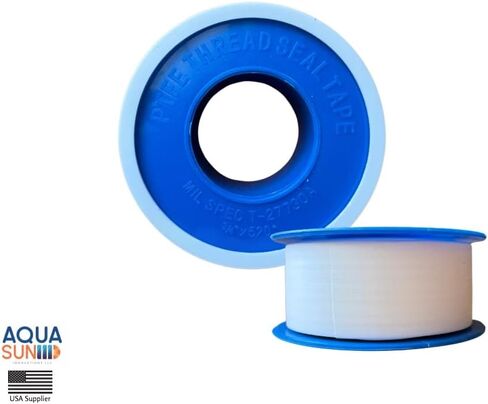 Teflon Tape 3/4 بوصة × 520 "-شريط ختم الخيط PTFE للسباكين ، تجهيزات الأنابيب ، خطوط الهواء والماء-مقاومة للتسرب ، غير لاصقة ، سهلة التطبيق (1) in Kuwait