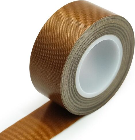 شريط Teflon ، شريط درجة حرارة عالية لآلة سدادات الفراغ ، سدادات الدافع اليدوي ، 1 بوصة × 33 قدم × 0.18 ملم in Kuwait
