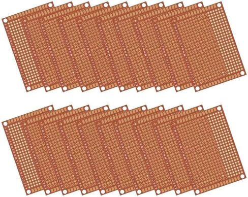 10 PCS Perfboard Pearboard Paper Coposite PCB لوحات 5 سم × 7 سم اللوحة الشاملة in Saudi Arabia