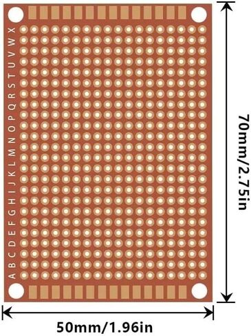 10 PCS Perfboard Pearboard Paper Coposite PCB لوحات 5 سم × 7 سم اللوحة الشاملة in Saudi Arabia