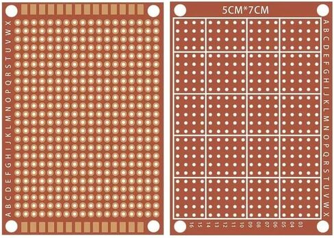 10 PCS Perfboard Pearboard Paper Coposite PCB لوحات 5 سم × 7 سم اللوحة الشاملة in Saudi Arabia