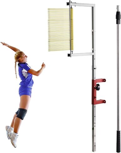 Vertical Jump Tester - Adjustable Height Wall-Mounted Jump Measurement Tool 47.24-Inch to 137.8-Inch | Jump Trainer for School Gym and Outdoor Use | Durable Anti-Cut Design in Kuwait