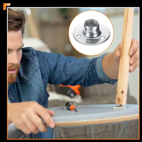uxcell 4pcs m8 t-nuts ، زنك مصنوع من الفولاذ المصنوع من الفولاذ المصنوع من قميص مع مسامير ، صواميل لحام مستديرة من 3 حفرة 11.2 مم من خلال شفة الثقب ، in Saudi Arabia