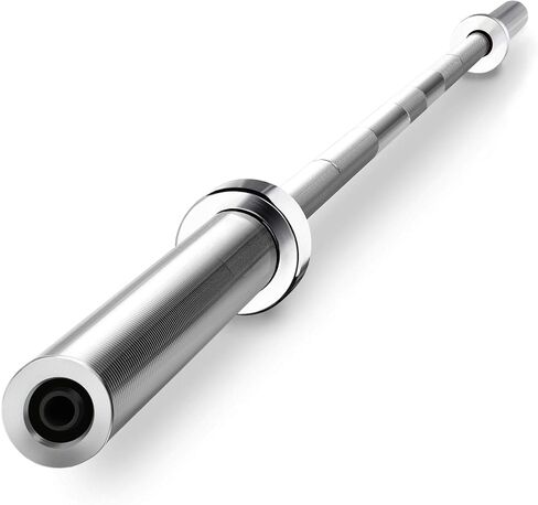 Yaheetech 7- شريط أولمبي Barbell مع اثنين من الياقات - شريط تمرين مرجح الحديد الصلبة - وزن الكروم على التوالي لرفع الأثقال في المنزل ورفع الأثقال ورفع الطاقة التدريب in Saudi Arabia