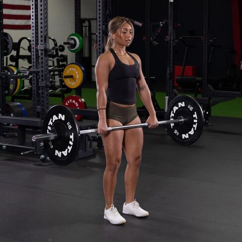 Titan Fitness Olympic Technique Transique Barbell ، 6 أقدام تشطيب كروم ، 15 كجم (33 رطل) عمود 28 ملم ، مقوم بنسبة 500 رطل ، رفع الأثقال in Saudi Arabia