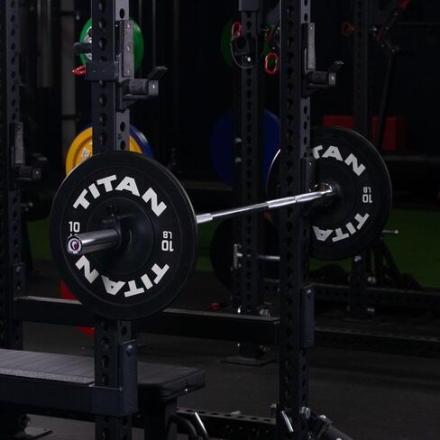 Titan Fitness Olympic Technique Transique Barbell ، 6 أقدام تشطيب كروم ، 15 كجم (33 رطل) عمود 28 ملم ، مقوم بنسبة 500 رطل ، رفع الأثقال in Saudi Arabia