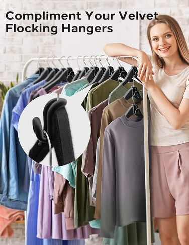 Velvet Clothes Hanger Connector Hooks [for Velvet & Multiple Hangers] 40PCS Space Saving Hanger Hooks Space Saver Hanger Extender Hook Clothes Hanger Hook for Clothes in Saudi Arabia