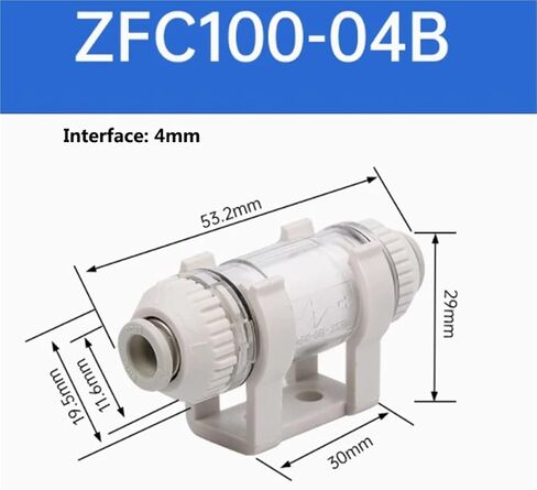 1PCS AIR AIR PRESSION VAREUM FILTER ZFC100-04B ZFC100-06B ZFC200-08 ZFC200-06B (ZFC200-08B) in Saudi Arabia