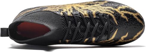 HRJR Kids Soccer Cleats Boys Girls Training Football Cleats Youth High-top Soccer Shoes for Little/Big Professional Athletic Outdoor Football Shoes in Saudi Arabia