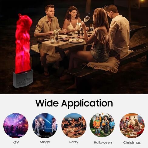 36LED Fake Flame Lamp,3D Stage Fire Campfire Centerpiece Flame, Electronic Night Light Prop, Realistic Silk Lamp,for Stage DJ Party Lighting Christmas Nightclub Campfire Party Decoration in Kuwait