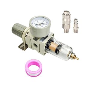 AW2000-02 PNEUMATIC 1/4 منظم ضغط مرشح الهواء التحرير والسرد ، مرشح ضاغط أداة الهواء مع مقياس (AW2000-02 F ذكر) in Saudi Arabia