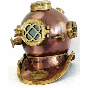 Antique Vintage Scuba Diving Helmet US Navy Mark V Deep Sea Boston Marine Divers in Saudi Arabia