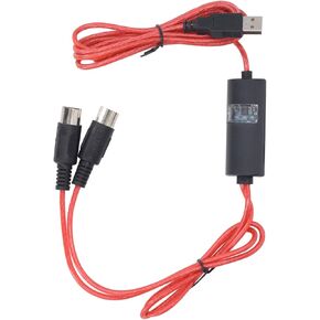 USB to MIDI Cable, 5ft USB MIDI Interface Adapter, MIDI to USB Cable Converter for Music Keyboard Piano to PC Laptop in Kuwait