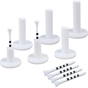 Premium Rubber Golf Tees for Mats Golf Tee Holder for Driving Range Simulator Hitting Mats and Outdoor Training 6 Sizes Rubber Tees & 6pcs 3-1/4 Tees (12 Pcs) in Saudi Arabia