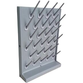 Lab Drying Racks, 27 Pegs Glassware Drying Rack, 2Pcs Wall Mounted Test Tube Dryer, Self-Standing or Wall-Mountable, Drying Rack for Lab Supply Detachable PP Lab Rack in Saudi Arabia