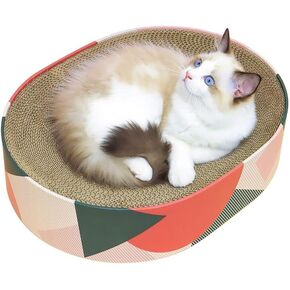 3 PCS Cat Scratfer Board مع صندوق ، 2 في 1 سرير خدش CATROPBOARD للقطط الداخلية ، وعاء خدش مستدير مع وسادة مزدوجة الأثرية لخدش القطط in Kuwait