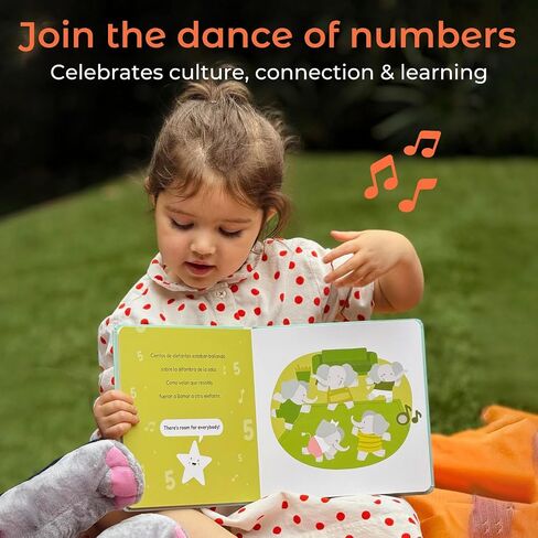 Cali's Books Rechargeable Spanish Baby Books - Musical Books for Toddlers 1-3 with Alphabet Song, ABC Song in Spanish - Learn Spanish for Kids - Libros Infantiles en Español in Kuwait