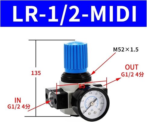 LR 1.6MPA منظم زيت مياه فاصل المياه معالج مرشح الهواء (LR-1L4-MIXI) in Kuwait