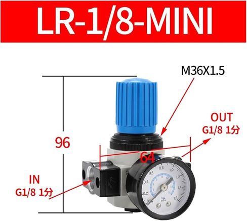 LR 1.6MPA منظم زيت مياه فاصل المياه معالج مرشح الهواء (LR-1L4-MIXI) in Kuwait