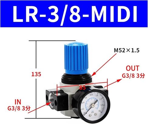 LR 1.6MPA منظم زيت مياه فاصل المياه معالج مرشح الهواء (LR-1L4-MIXI) in Kuwait