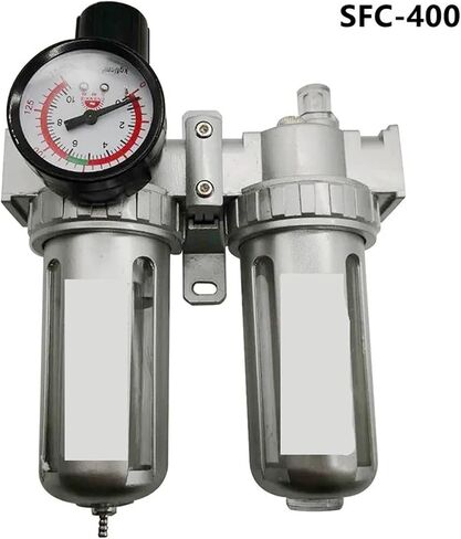 SFC-400 SFC-300 SFC-200 Air Compressor Air Filter Regulator Oil Water Separator Trap Filter Regulator Valve Automatic Drain(SFC-400 NOJOINT) in Kuwait