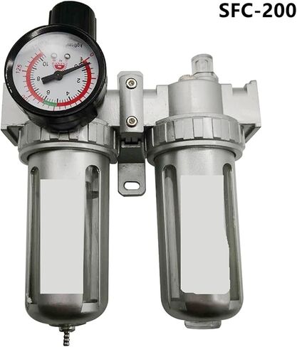 SFC-400 SFC-300 SFC-200 Air Compressor Air Filter Regulator Oil Water Separator Trap Filter Regulator Valve Automatic Drain(SFC-400 NOJOINT) in Kuwait
