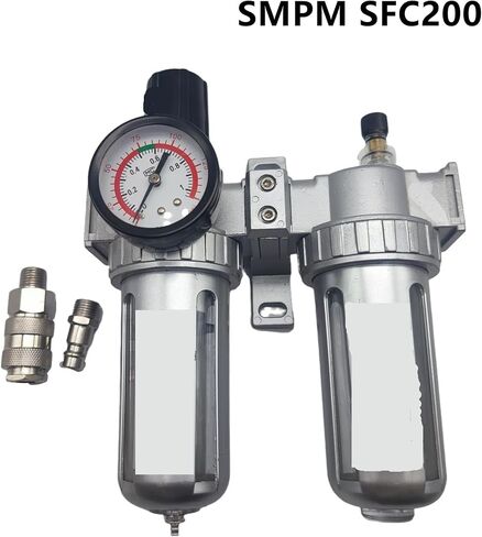 SFC-400 SFC-300 SFC-200 Air Compressor Air Filter Regulator Oil Water Separator Trap Filter Regulator Valve Automatic Drain(SFC-400 NOJOINT) in Kuwait