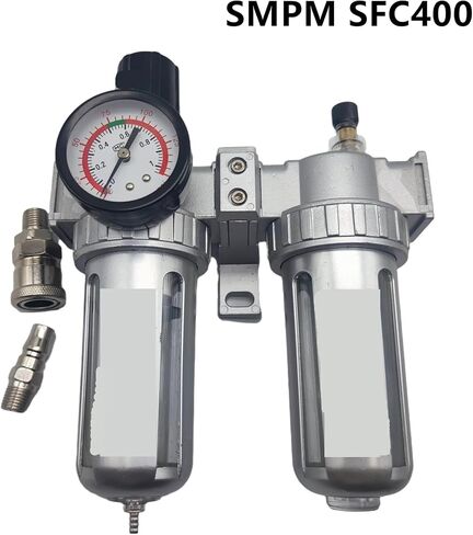 SFC-400 SFC-300 SFC-200 Air Compressor Air Filter Regulator Oil Water Separator Trap Filter Regulator Valve Automatic Drain(SFC-400 NOJOINT) in Kuwait