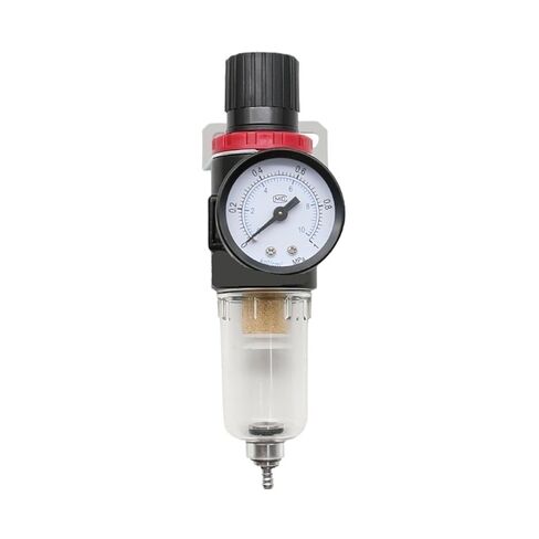 AFR2000 G1/4 Pneumatic Air Filter Regulator with Pressure Gauge/Flow Control Valve/Air Compressor Drain/Speed Controller(AFR2000-PC 8mm) in Saudi Arabia
