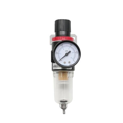 AFR2000 G1/4 Pneumatic Air Filter Regulator with Pressure Gauge/Flow Control Valve/Air Compressor Drain/Speed Controller(AFR2000-PC 8mm) in Saudi Arabia