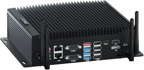 Industrial Mini PC Win11 Fanless Mini PC, Mini PC i5 10210U 16GB RAM 512GB M.2 SSD, HD DP Typ-C 4K Three Display Mini Desktop PC, Dual RJ45 LAN 6 RS232 COM 8 USB WiFi BT Auto Power On in Saudi Arabia