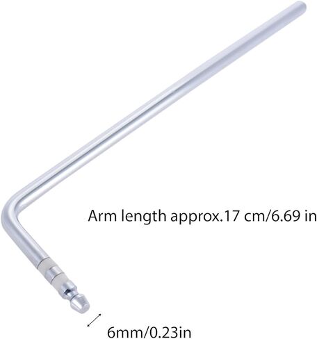 Guitar Whammy Bar 6 مم خيط Metal Tremolo Arm Direct insertion Style Arm Arm for thereals guitar tremolo system (Silver) in Saudi Arabia