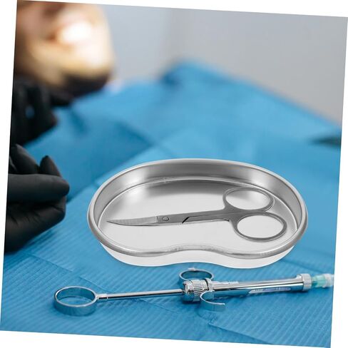 Dental Tray Stainless Steel Curved Instrument for Tooth Extraction Reusable Medical Tool High Temperature Resistant Easy to Clean for Dentists and Clinics in Saudi Arabia