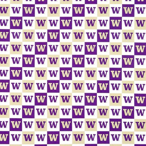 NCAA Washington Huskies NCAA Check, Fabric by the Yard in Kuwait