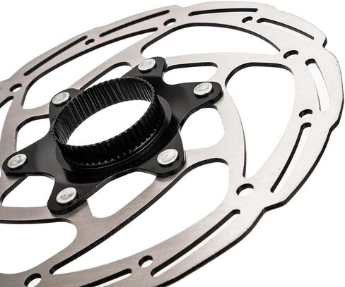 ZTTO Centerlock دراجة القرص دوار فرامل فرامل ، 160 ملم الصلب عالية القوة وسبائك الضوء 1.8 مم 6 حفرة دراجة دراجة دوار دوار دوار أي وسادات لدراجة الطريق MTB (أسود 160 مم) in Kuwait