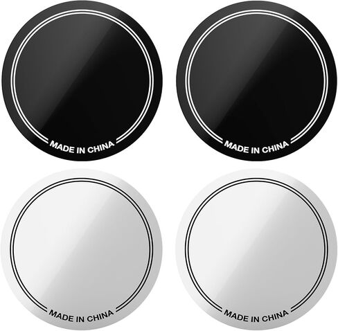 Facmogu 4pcs باس باس Drump Damping Patches ، ملصقات حامي Drumhead ذاتية اللصق ، لوحة صوتية ، تصحيح طبل ركلة ، تصحيح Drumhead Patch للأداء/الممارسة (Black & Wihte) in Kuwait