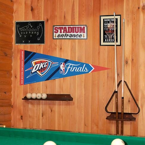 Wincraft Oklahoma City Thunder 2025 نهائيات Bound Conference Champions Pennant Flag in Kuwait