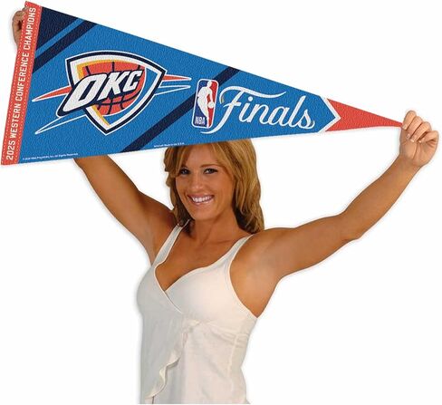 Wincraft Oklahoma City Thunder 2025 نهائيات Bound Conference Champions Pennant Flag in Kuwait