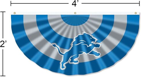 Detroit Lions Bunting Pleated Fan Banners in Saudi Arabia