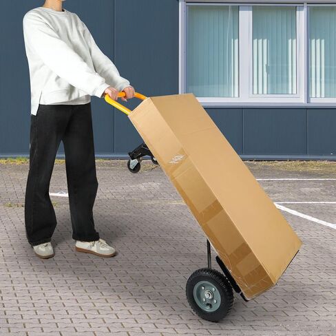 RedSwing 2 in 1 Convertible Hand Truck, Portable Utility Dolly Cart with Telescoping Handle 4 Wheels, Heavy Duty Folding Platform Cart for Industrial, Warehouse, Home, Office, Luggage,330 Lbs Capacity in Kuwait