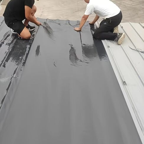 Heavy Duty Industrial roof Waterproof Tape, Suitable for Metal Surfaces, Corrugated Roofs, and Iron Plates - Durable, high-Grade sealant, Industrial roof Maintenance (Gray, 7.874in*196.85in) in Saudi Arabia