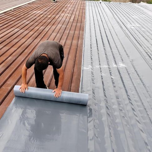 Heavy Duty Industrial roof Waterproof Tape, Suitable for Metal Surfaces, Corrugated Roofs, and Iron Plates - Durable, high-Grade sealant, Industrial roof Maintenance (Gray, 7.874in*196.85in) in Saudi Arabia
