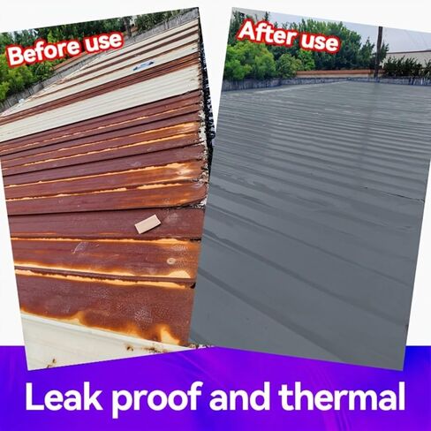 Heavy Duty Industrial roof Waterproof Tape, Suitable for Metal Surfaces, Corrugated Roofs, and Iron Plates - Durable, high-Grade sealant, Industrial roof Maintenance (Gray, 7.874in*196.85in) in Saudi Arabia