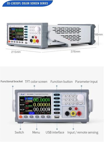 1PCS 6005-2KD 60V 5A Adjustable Switching Regulated Bench Linear Power Supply with Battery Charging 5V2A USB Fixed Output(SS-L3010SP) in Kuwait